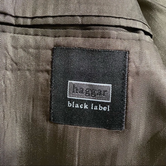 Haggar Black Label Men's Wool Blend Button Front Blazer Size 42 R - Picture 4 of 11